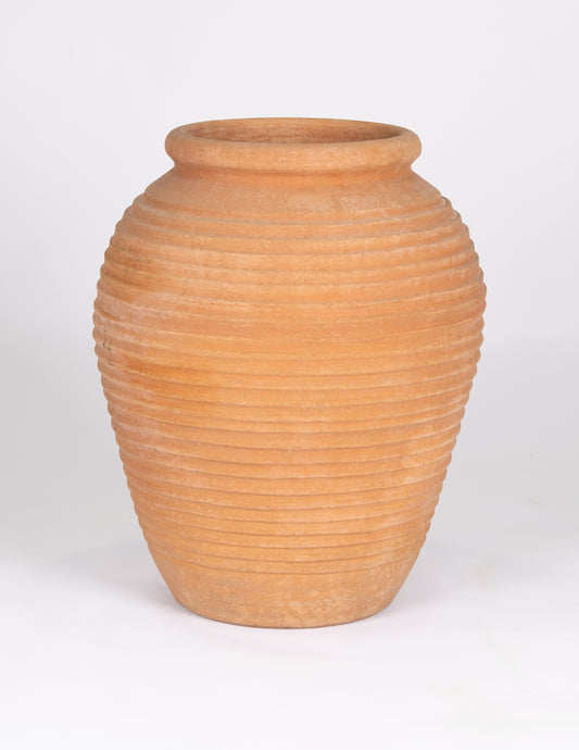 Vaso Rigato Impruneta Terracotta Planter